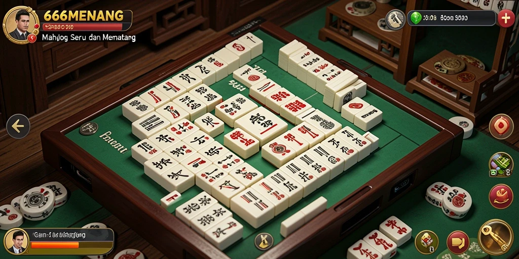 Screenshot gameplay Mahjong 666MENANG yang menarik.