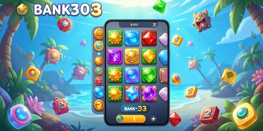 Tampilan menarik dari gameplay BANK303 dalam kategori Match-3.