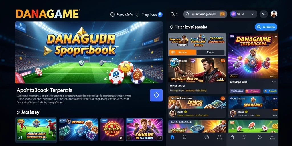 Tampilan gameplay aplikasi Sportsbook DANAGAME yang menarik.