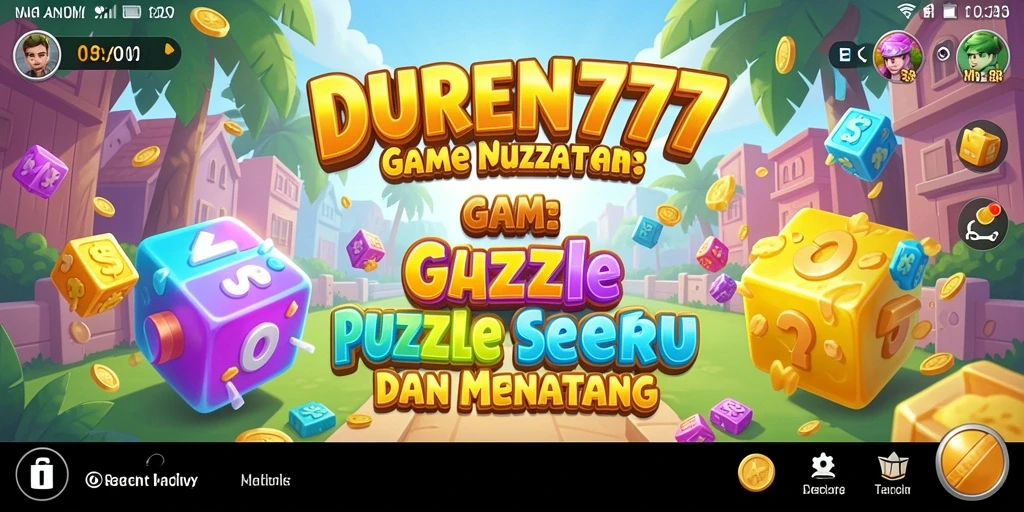 Tampilan gameplay menarik DUREN777 dengan berbagai tantangan Puzzle.