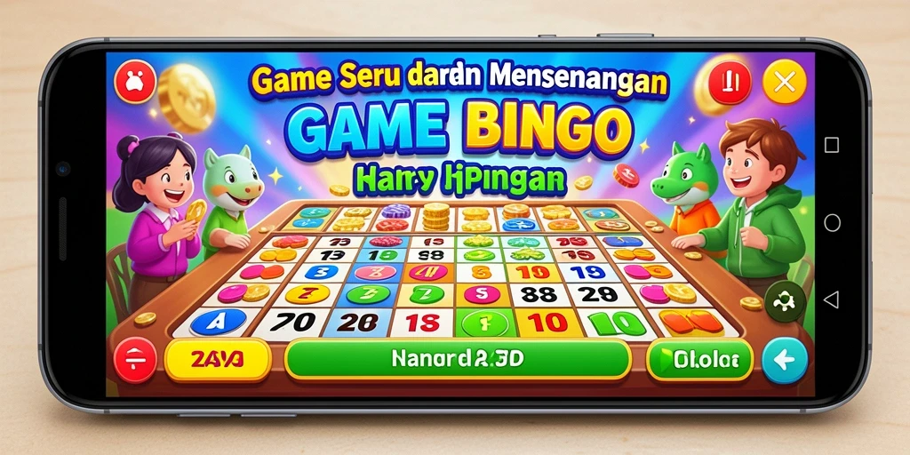 Gameplay menarik dalam HARAPJP yang menampilkan aksi Bingo seru.
