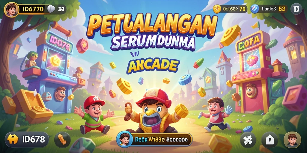 Screenshot utama ID678 menampilkan aksi gameplay seru di dunia Arcade.
