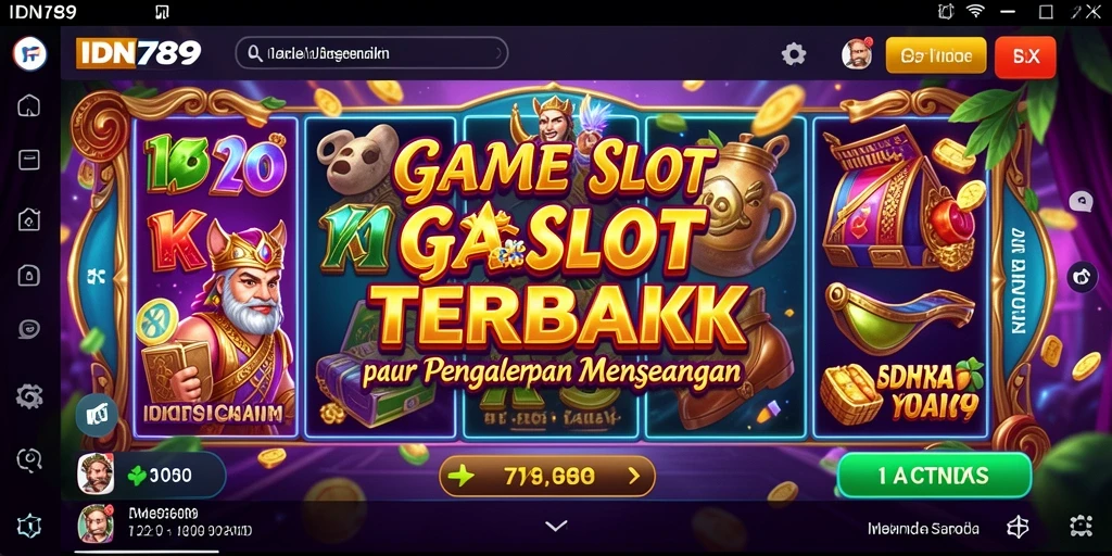 Tampilan gameplay Slot yang menarik dan seru di IDN789.
