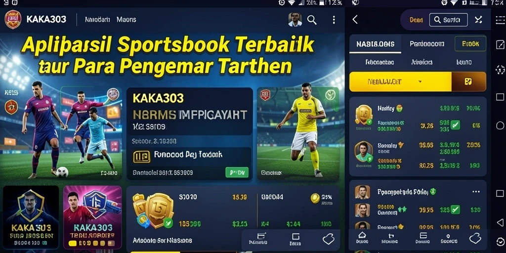 Screenshot utama KAKA303 menampilkan antarmuka taruhan olahraga yang menarik.