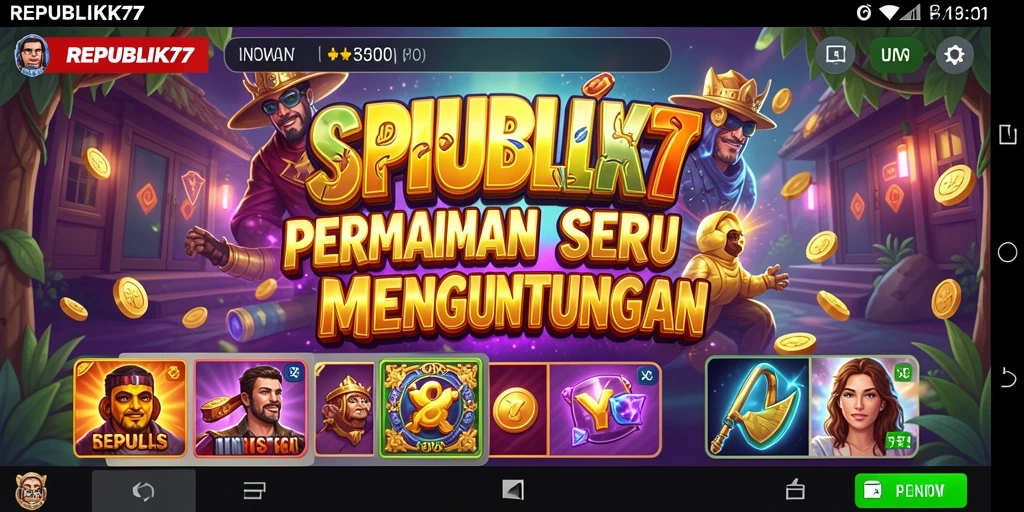 Gameplay slot yang seru dan mengasyikkan di REPUBLIK77.