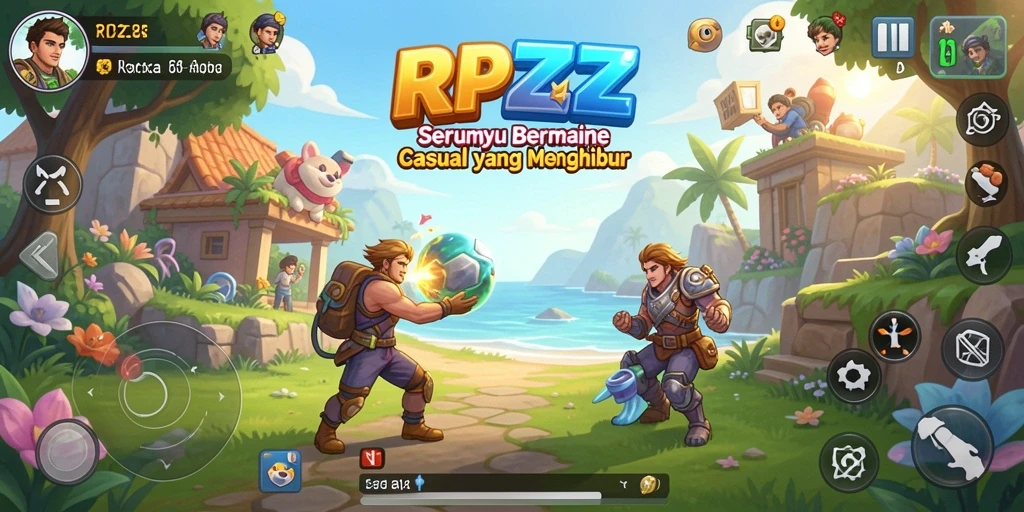 Tampilan gameplay RPZZZ yang seru dan menarik.