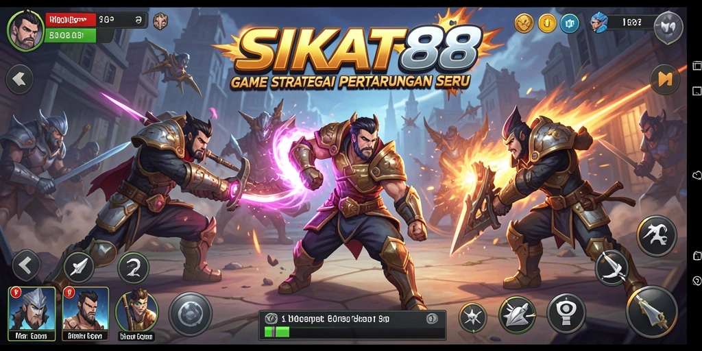 Gameplay seru strategi pertempuran di SIKAT88