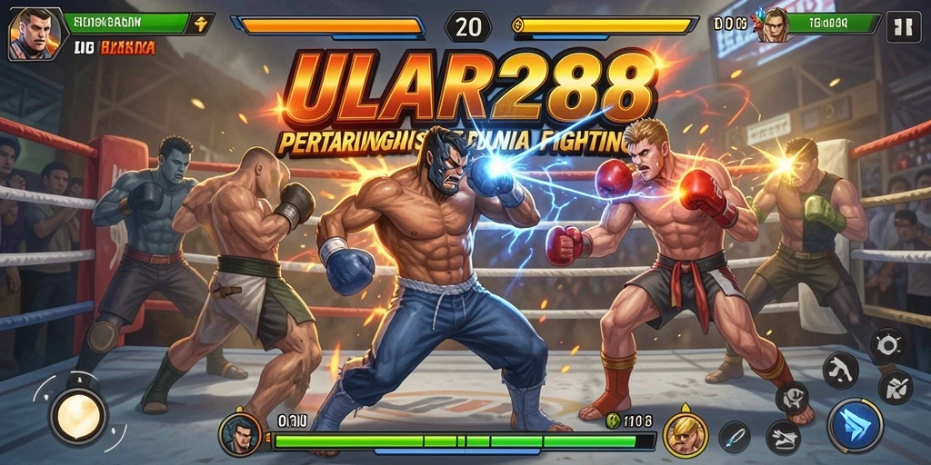 Screenshot gameplay ULAR288 yang menunjukkan aksi pertarungan yang mendebarkan.